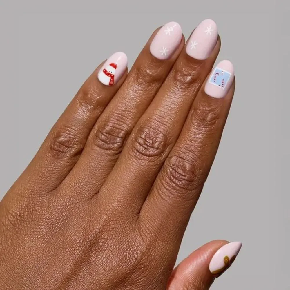Glamnetic Press-On Nails Short Oval Cocoa & Kisses